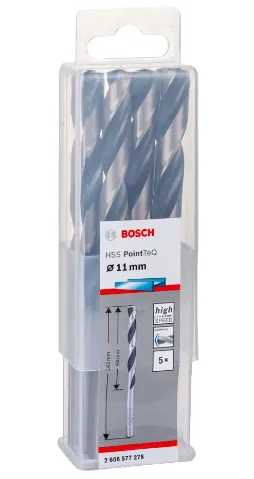 Bosch metal drill-HSS PointTeQ - DIN 338 - 11,0 mm - 5-pack - 2608577278