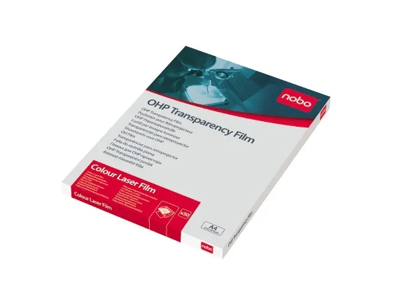 A4 OHP v&auml;rilaserkalvo Nobo 100 mic A4 (50)
