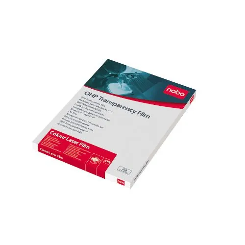 A4 OHP v&auml;rilaserkalvo Nobo 100 mic A4 (50)