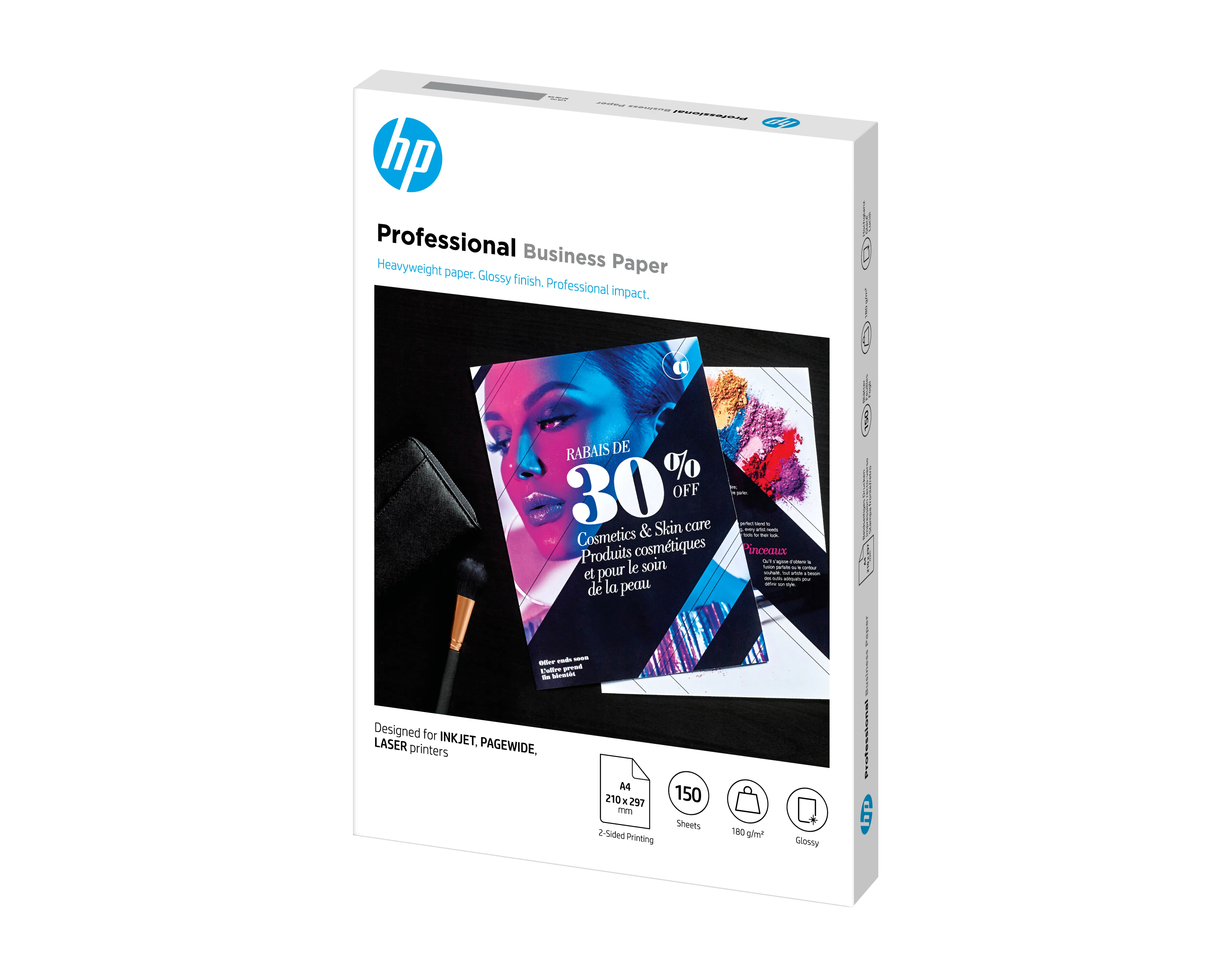 HP Prof Biz Gls 180g A4 150sh FSC Paper