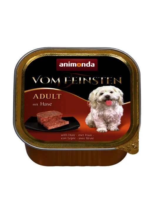 Animonda Vom Feinsten Adult P&acirc;t&eacute; with Rabbit, Wet food for dogs, Grain Free, 150g