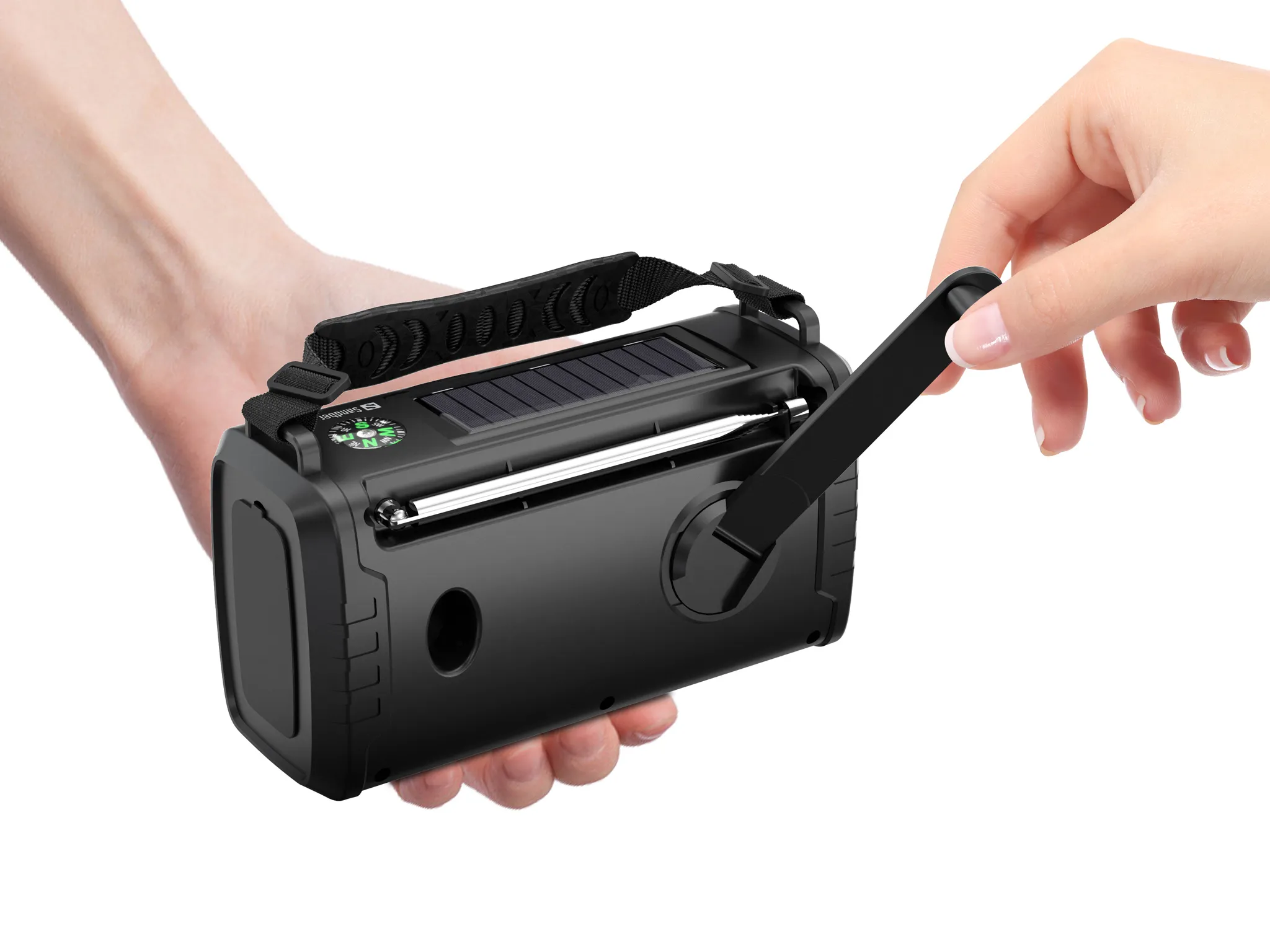Sandberg Survivor DAB Radio All-in-1, 20000 mAh - emergency radio, Black