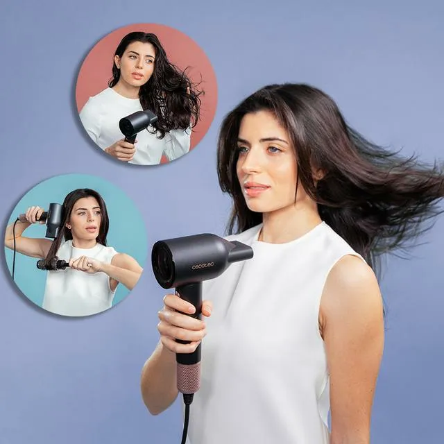 CECOTEC Bamba IoniCare Rockstar Nano IonTech 1600W Hair Dryer, Black