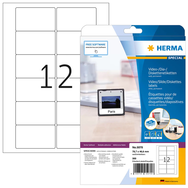 Herma label Special VHS front 78,7x46,6 (300)