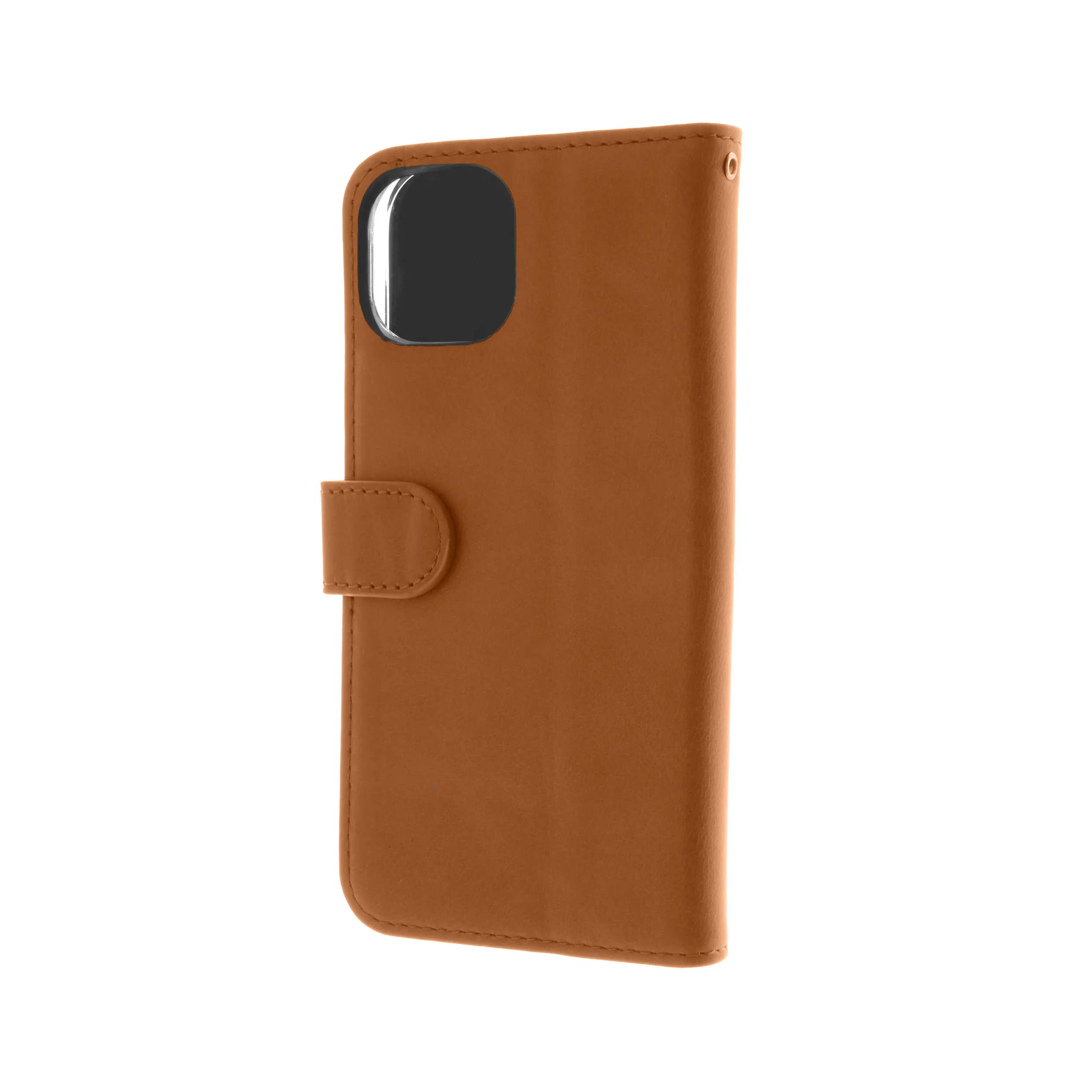 Insmat Premium Flip Case, iPhone 15 -lompakkokotelo, Ruskea