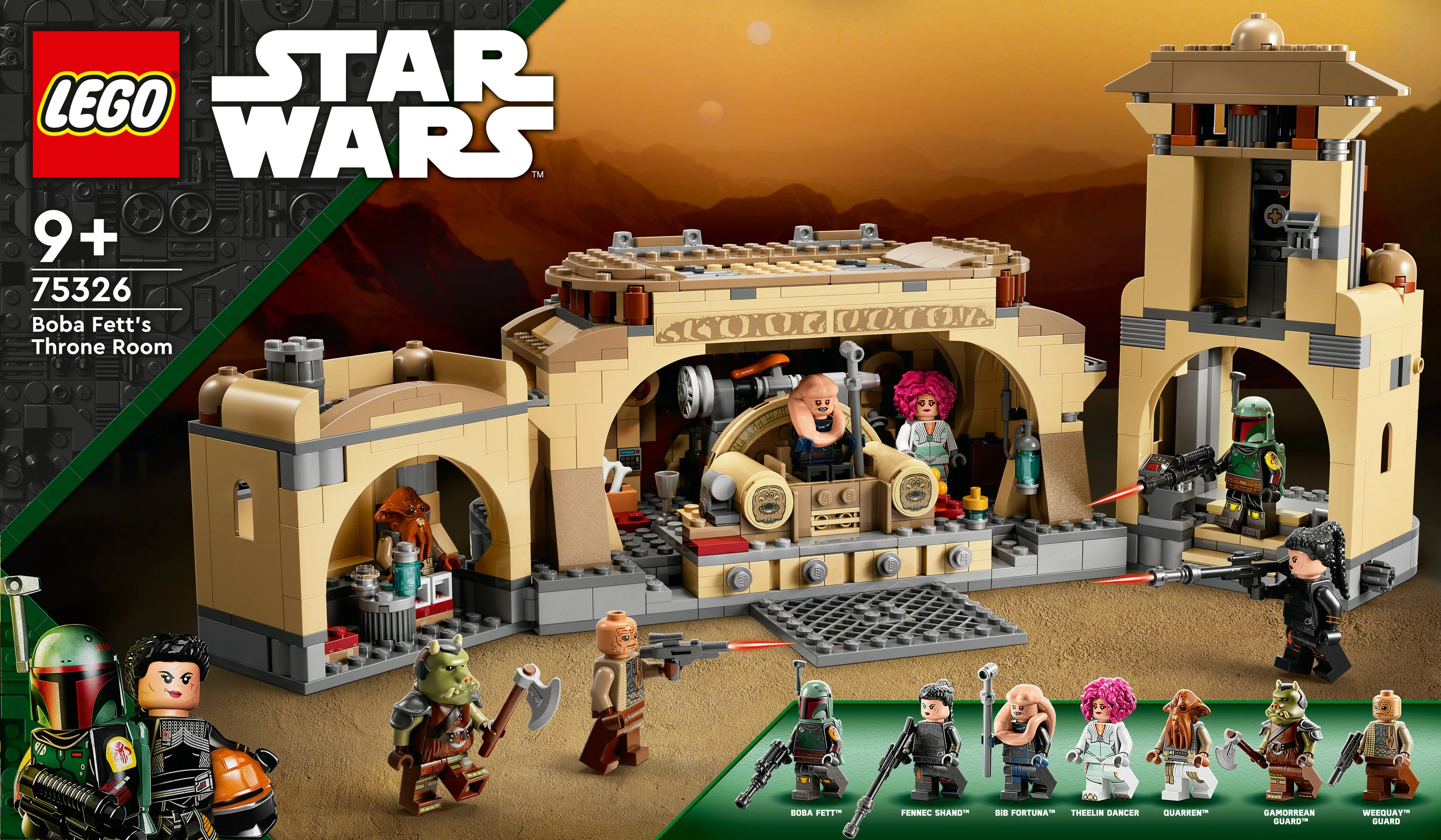 Lego Star Wars -Boba Fettin valtaistuinsali 75326