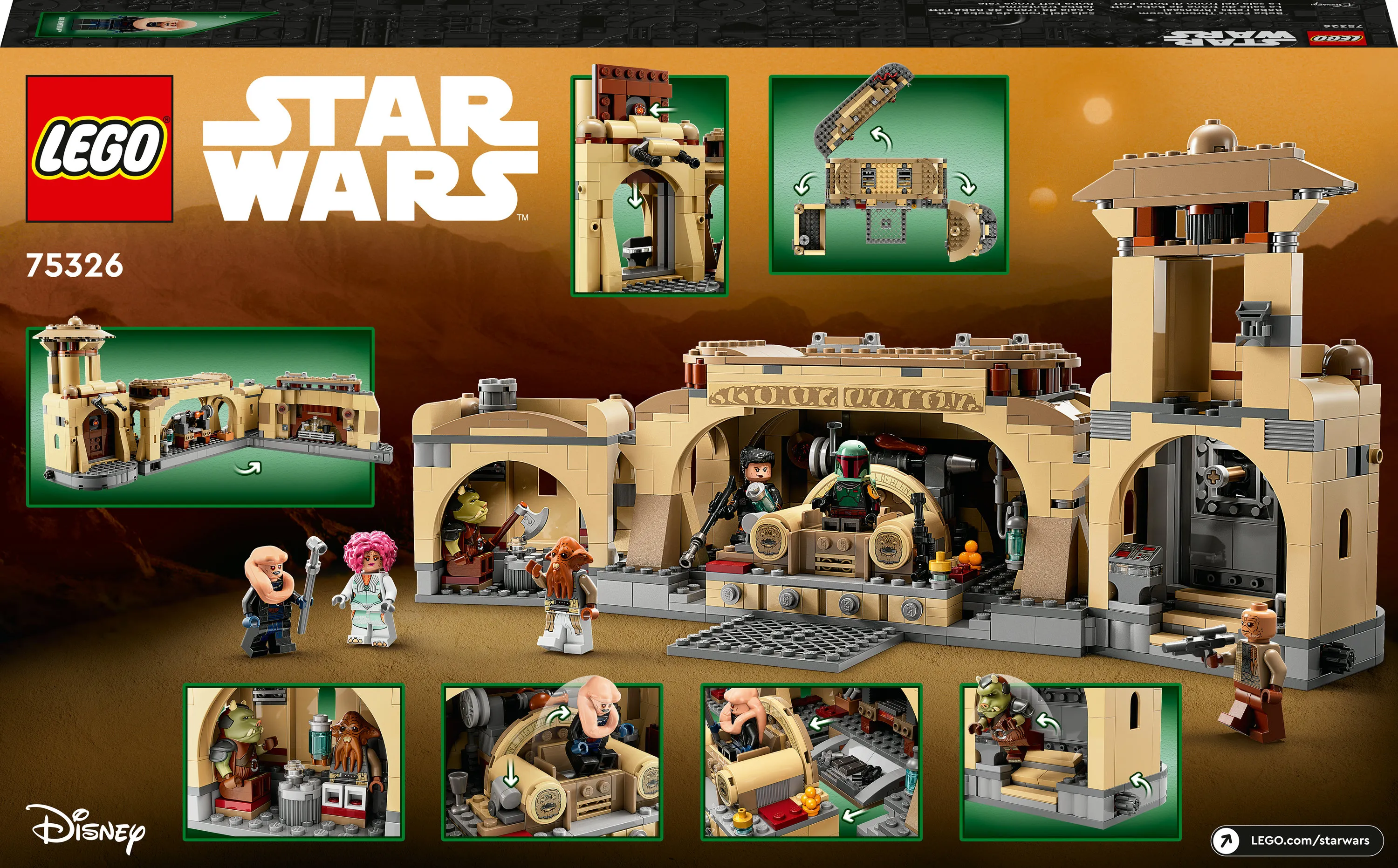 Lego Star Wars -Boba Fettin valtaistuinsali 75326