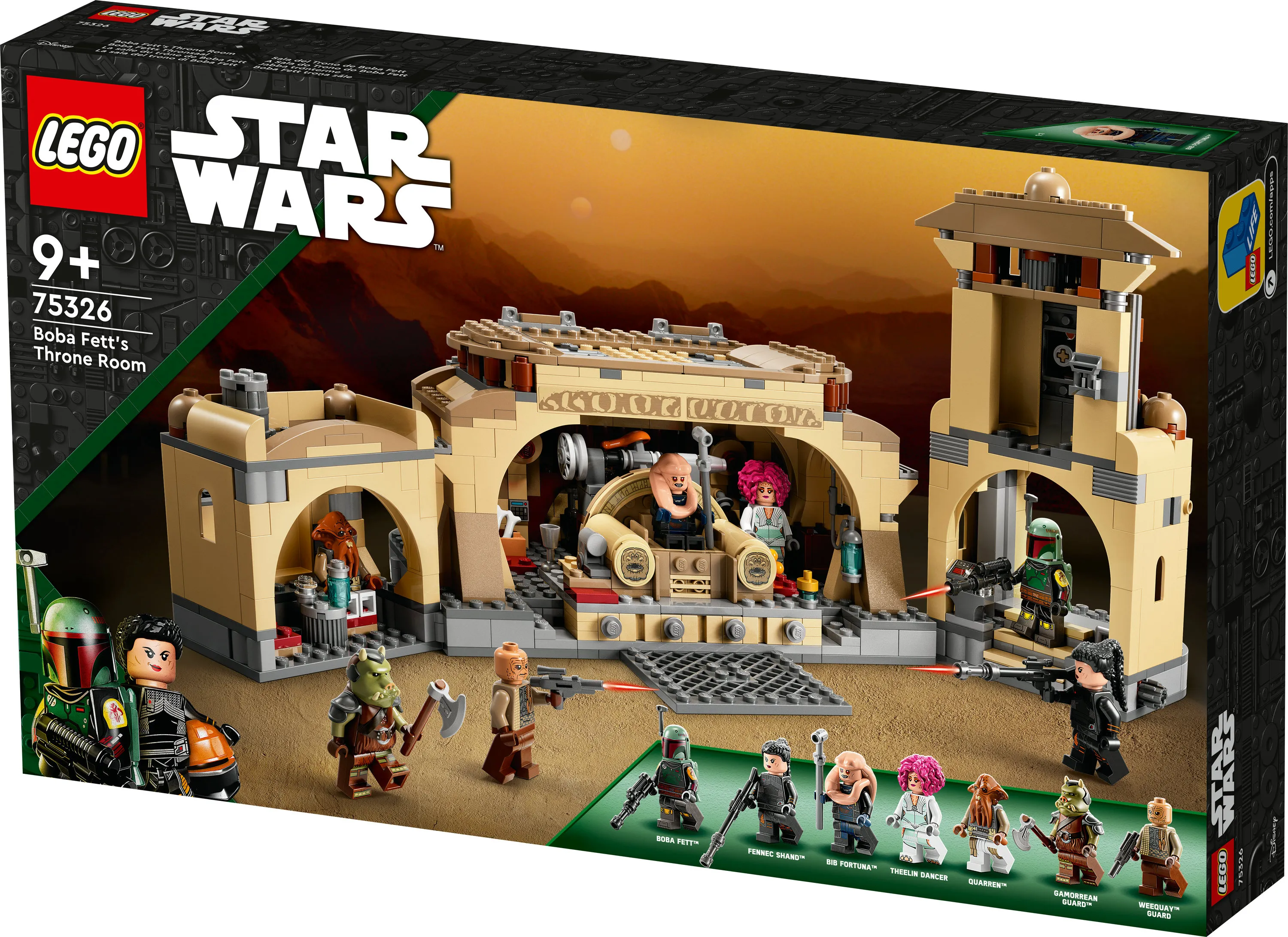 Lego Star Wars -Boba Fettin valtaistuinsali 75326