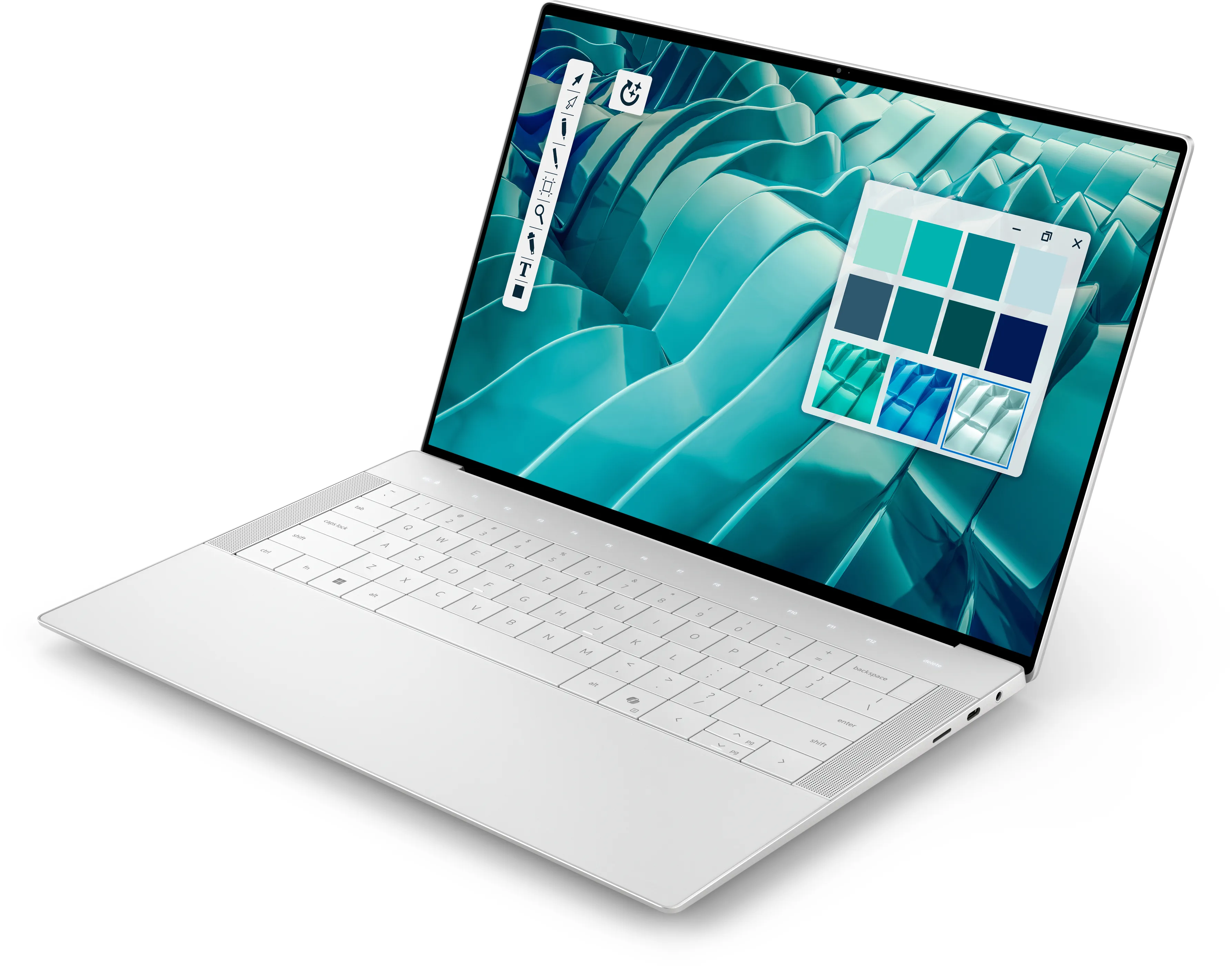 Dell 14 Premium DA14250 36,8 cm (14.5&quot;) 255H, 32 GB, 1 TB SSD, NVIDIA GeForce RTX 4050, Win 11 Pro - b&auml;rbar dator, Platina