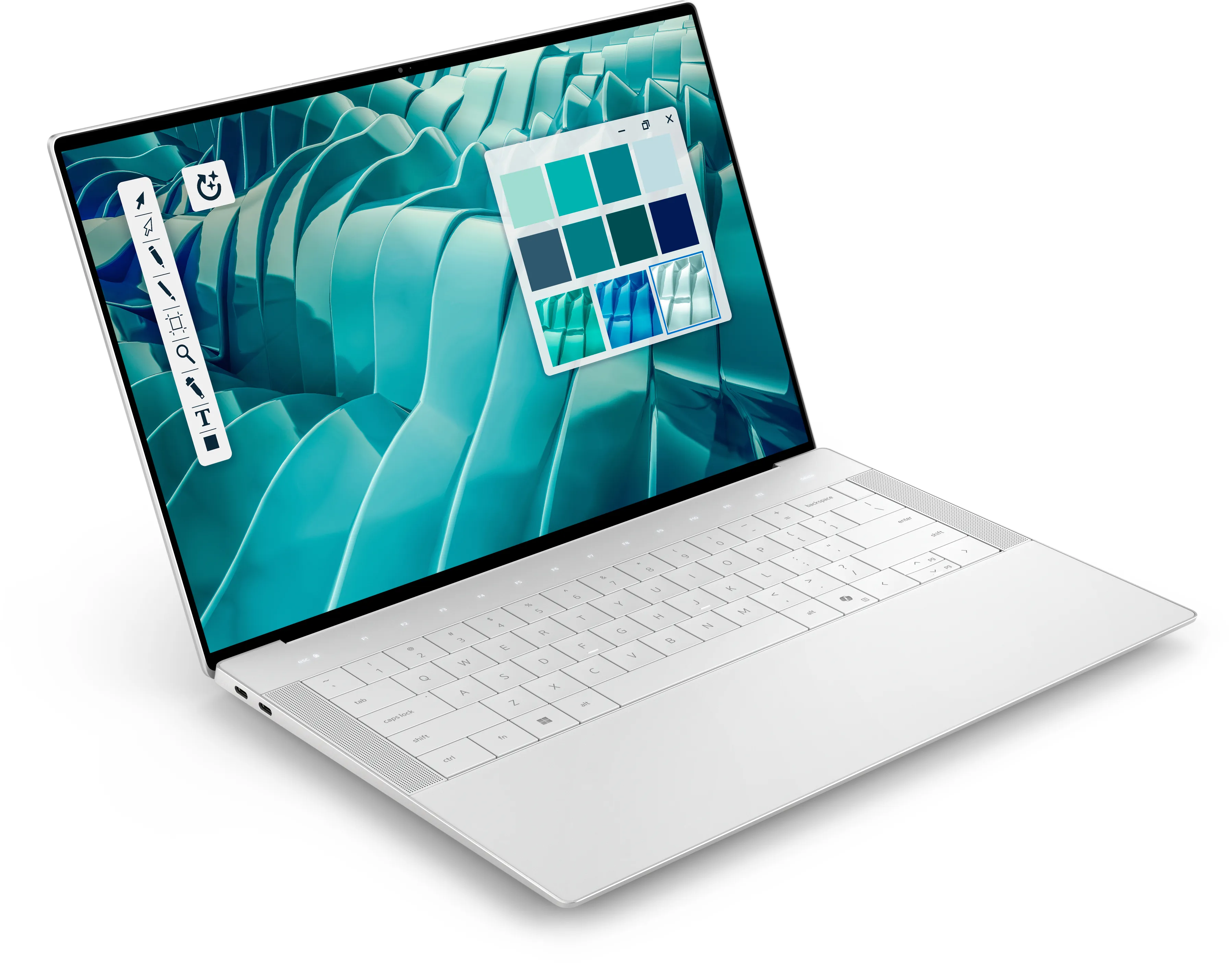 Dell 14 Premium DA14250 36,8 cm (14.5&quot;) 255H, 32 GB, 1 TB SSD, NVIDIA GeForce RTX 4050, Win 11 Pro - b&auml;rbar dator, Platina