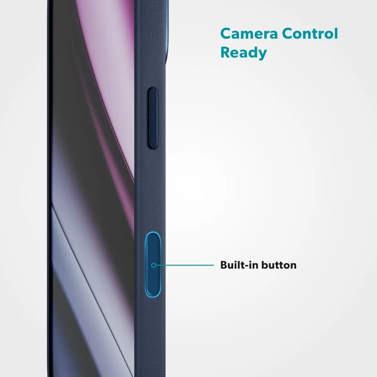 Epico Leather Pro Mag+ Case iPhone 17 Qi2  &  MagSafe Compatible, Blue