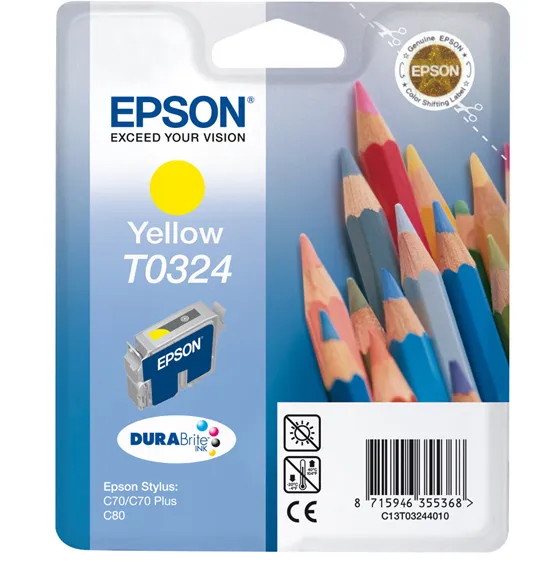 Epson ST C70/C80 keltainen mustepatruuna 16ml