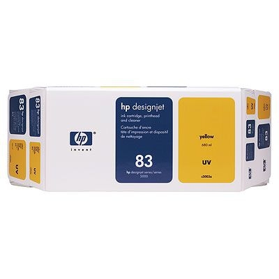 HP No. 83 value pack yellow ink, printhead + cleaners