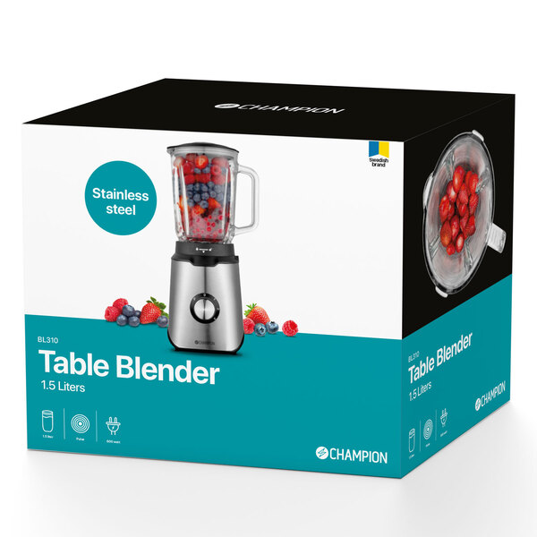Champion Blender 1,5L Lasinen Kannu