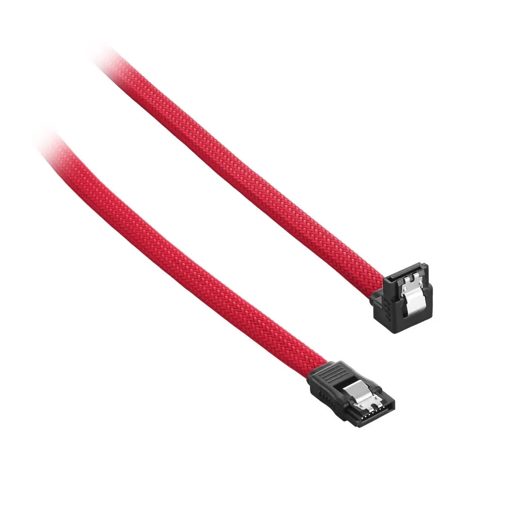 CableMod ModMesh Right Angle SATA 3 Cable 30cm - red