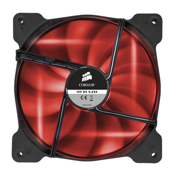 Corsair Fan, SP140, Red LED High Pressure Fan, Single pack