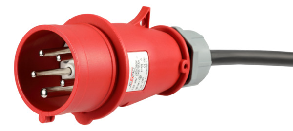 Deltaco E-Charge, cable Mode 2, 3-phase, CEE 16A - type 2, 8-16A, 6M