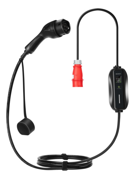 Deltaco E-Charge, cable Mode 2, 3-phase, CEE 16A - type 2, 8-16A, 6M