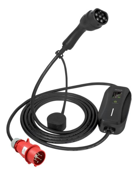 Deltaco E-Charge, cable Mode 2, 3-phase, CEE 16A - type 2, 8-16A, 6M