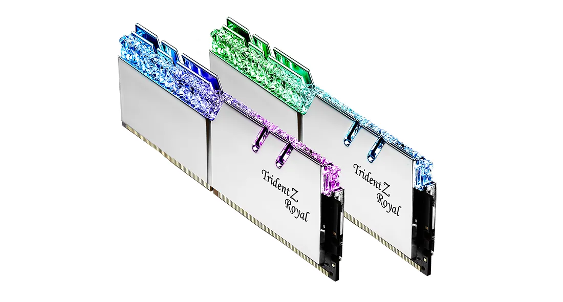 G.Skill Trident Z Royal 32GB (2 x 16GB) DDR4 4400 MHz, CL17 - memory, Silver