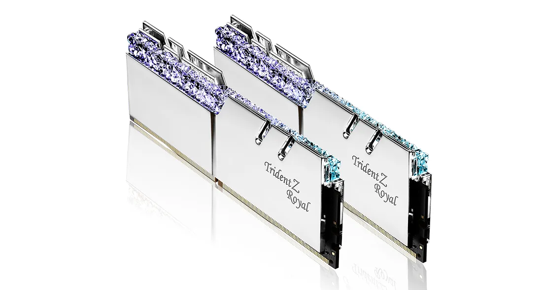 G.Skill Trident Z Royal 32GB (2 x 16GB) DDR4 4400 MHz, CL17 - memory, Silver