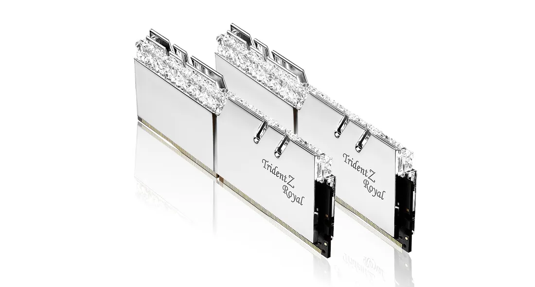 G.Skill Trident Z Royal 32GB (2 x 16GB) DDR4 4400 MHz, CL17 - memory, Silver
