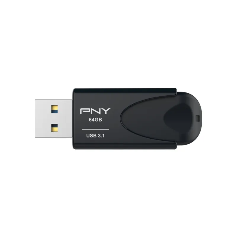 PNY 64 GB Attache 4 USB 3.2 Gen 1x1 - memory stick, Black