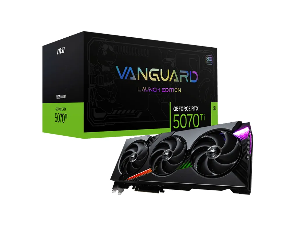 MSI GeForce RTX 5070 Ti 16G Vanguard SOC launch Edition - graphics card