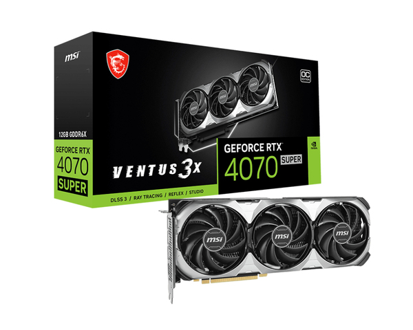 MSI GeForce RTX 4070 SUPER Ventus 3X OC 12GB - Graphics card