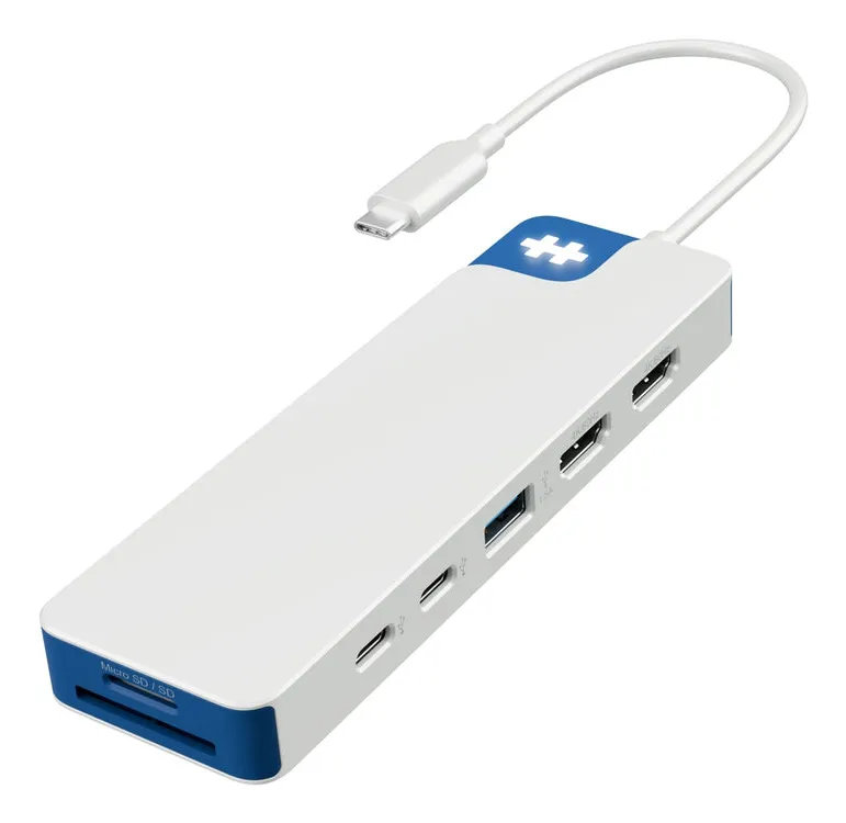 Hyper HyperDrive Flex 9 Port Dual 4K HDMI USB-C Hub Blue