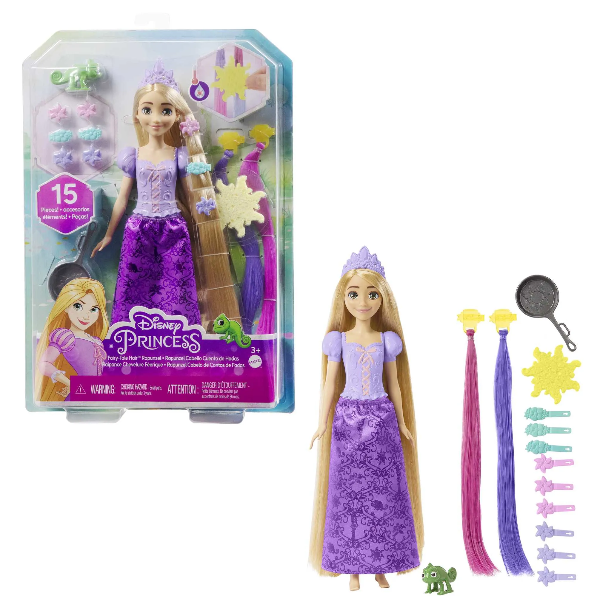 Mattel Disney princess hair game Rapunzel, toy figure