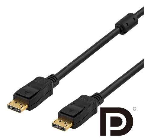 Deltaco Prime DisplayPort &ndash; DisplayPort 1.2 - cable, 1 m, Black