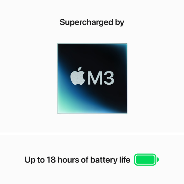 Apple MacBook Air 15&quot;, M3 (8C CPU / 10C GPU), 16GB, 512GB, 35 W, macOS - notebook, Starlight (FIN/SWE)