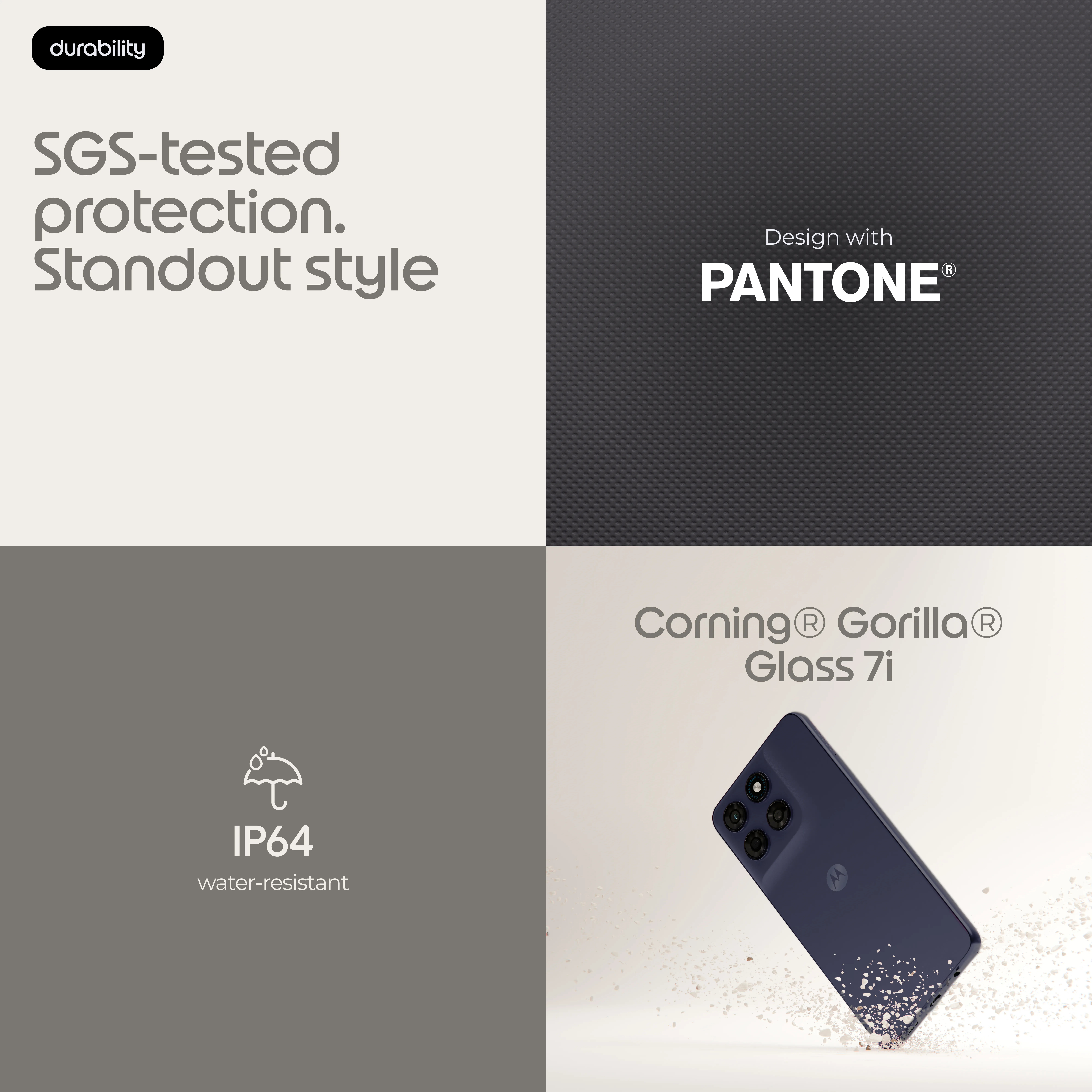 Motorola moto g47 8/128 Gt -puhelin, harmaa