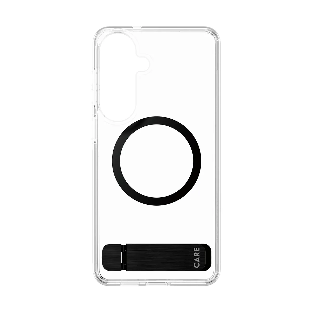 PanzerGlass CARE Case for Galaxy S26+, Clear with Black Kickstand
