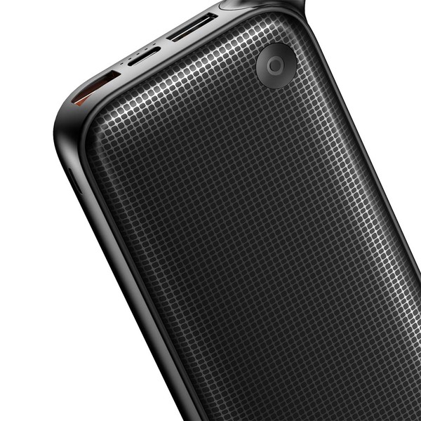 Baseus Type-C PD+QC3.0 Quick Charge Power Bank 20.000 mAh, musta