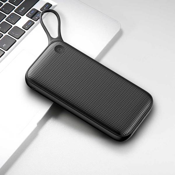 Baseus Type-C PD+QC3.0 Quick Charge Power Bank 20.000 mAh, musta