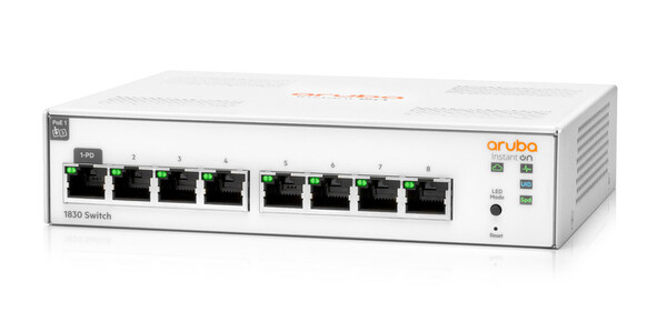 Aruba/HPE Networking Instant On 1840 - Hallittava 8-porttinen Gigabit PoE -kytkin