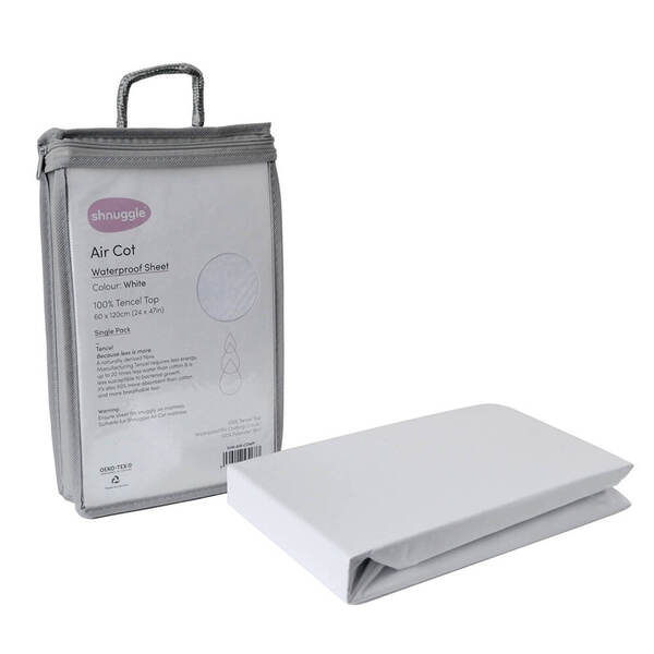 Shnuggle Air Cot - sheets, waterproof