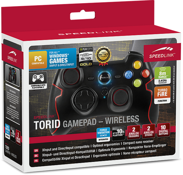 SpeedLink Torid Gamepad Wireless for PC-PS3 /Black