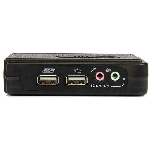 2 Port USB KVM Switch w/Audio+Cables