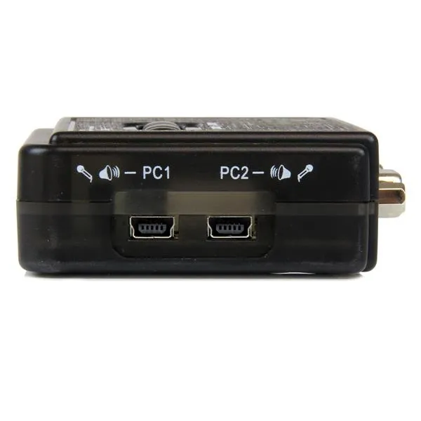2 Port USB KVM Switch w/Audio+Cables