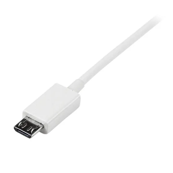 StarTech USB-A to Micro USB cable, 0.5 m, White