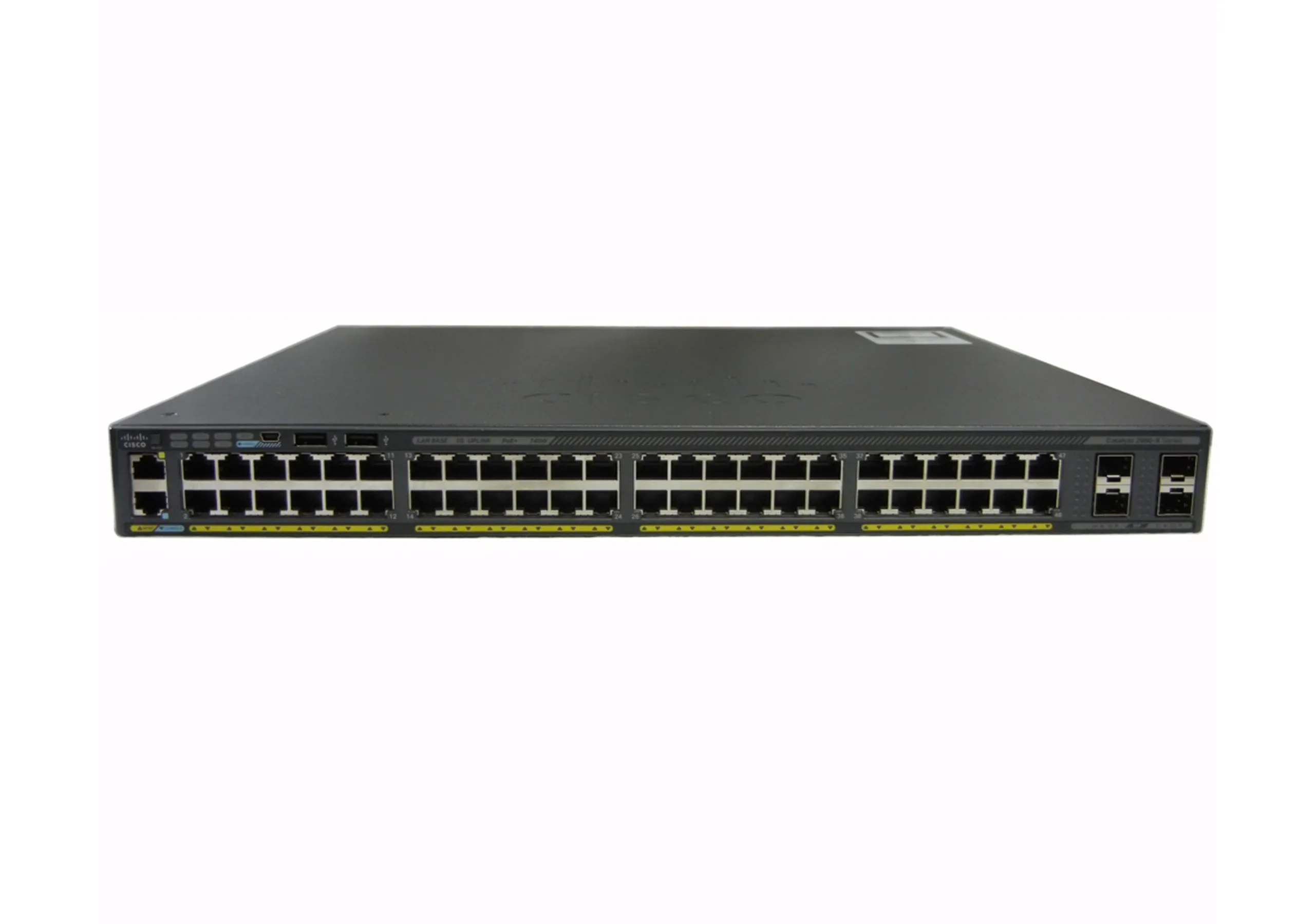 Cisco Catalyst 2960X-48FPS-L - Kytkin - Hallinnoitu - 48 x 10/100/1000 (PoE+) + 4 x Gigabit SFP - ty&ouml;p&ouml;yt&auml;, r&auml;kkiin asennettava - PoE+ (740 W)