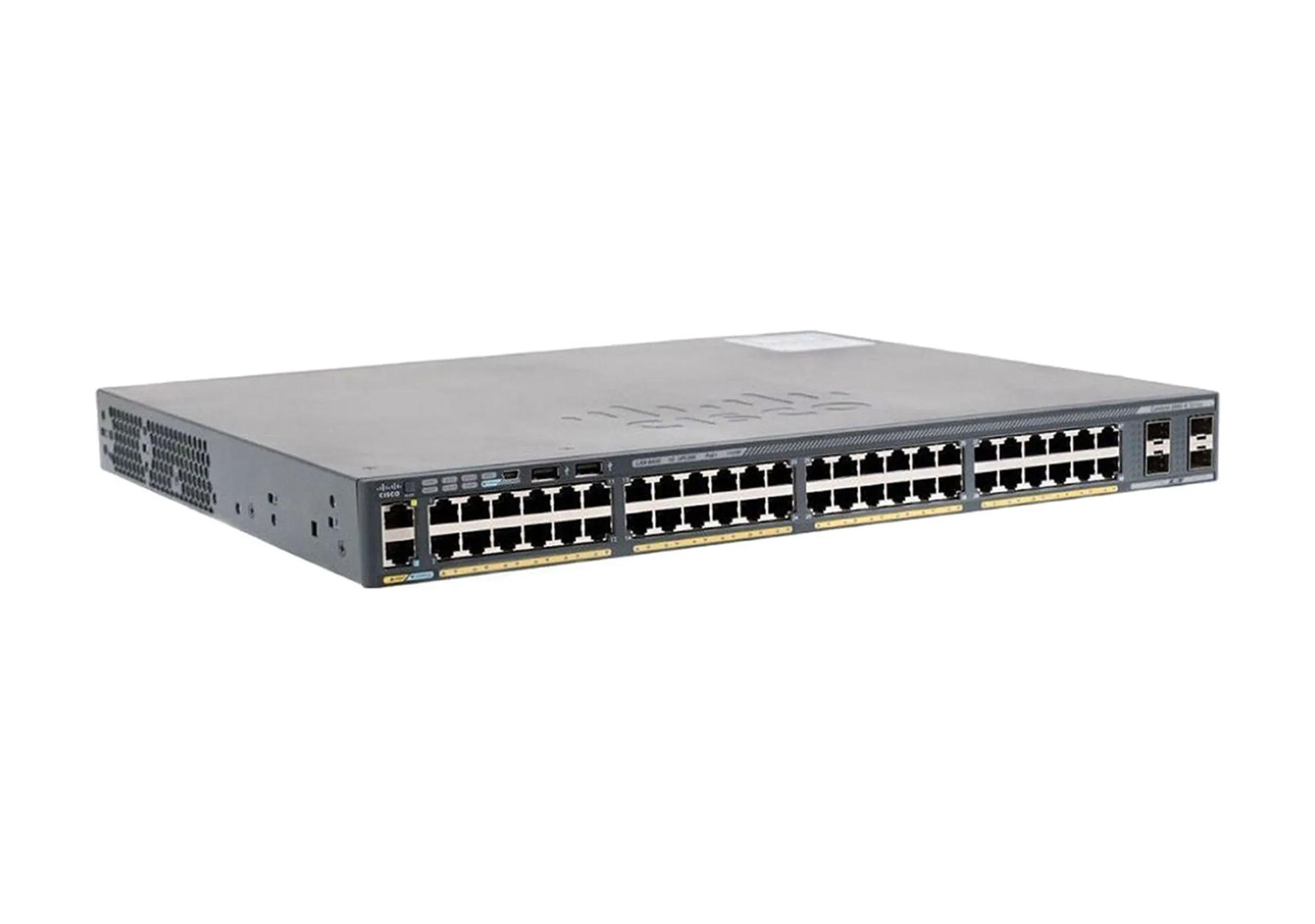 Cisco Catalyst 2960X-48FPS-L - Kytkin - Hallinnoitu - 48 x 10/100/1000 (PoE+) + 4 x Gigabit SFP - ty&ouml;p&ouml;yt&auml;, r&auml;kkiin asennettava - PoE+ (740 W)