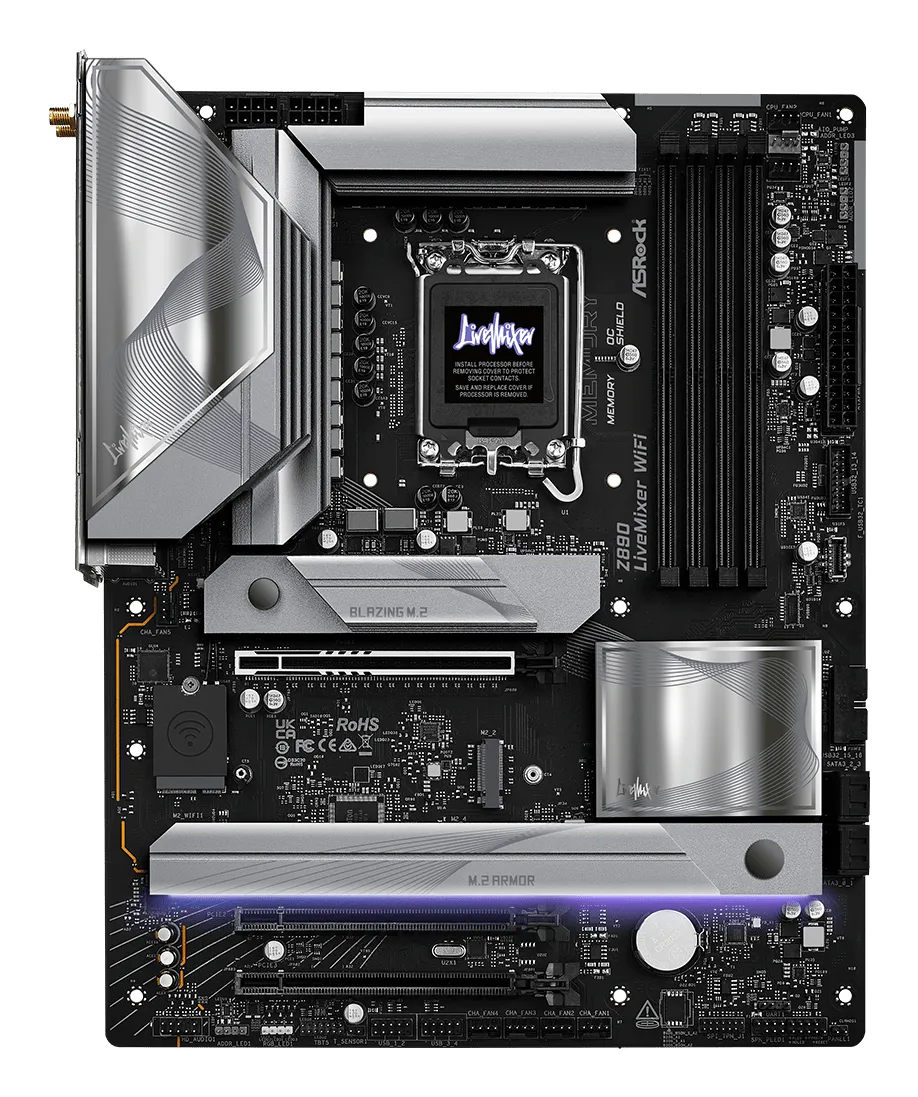 ASRock Z890 LiveMixer WiFi 7 LGA1851 ATX - motherboard