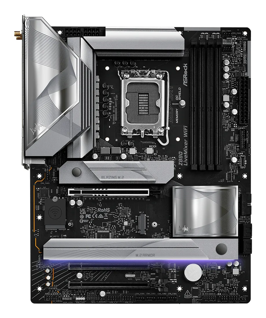ASRock Z890 LiveMixer WiFi 7 LGA1851 ATX - motherboard