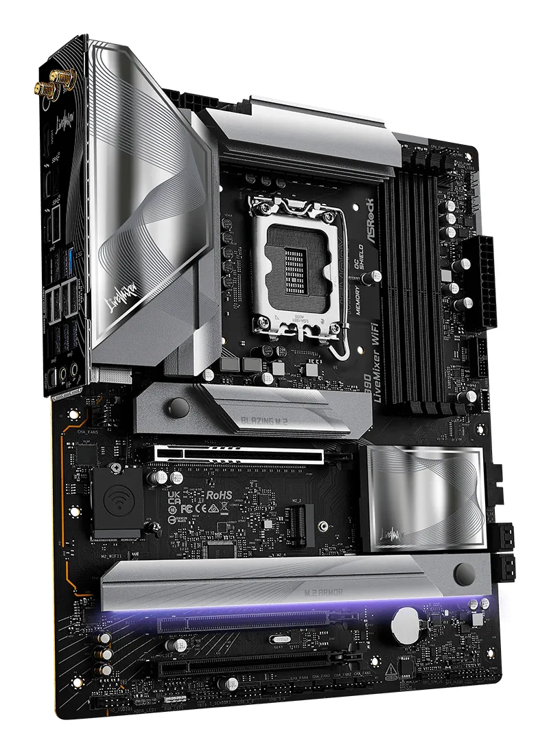 ASRock Z890 LiveMixer WiFi 7 LGA1851 ATX - motherboard