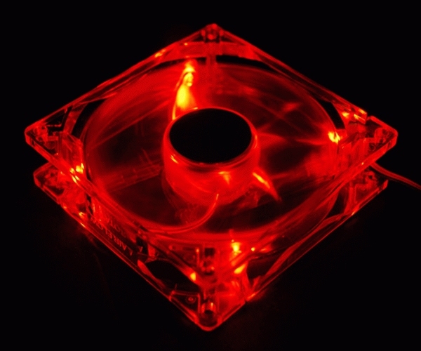 Zalman 92mm LED fan - Red
