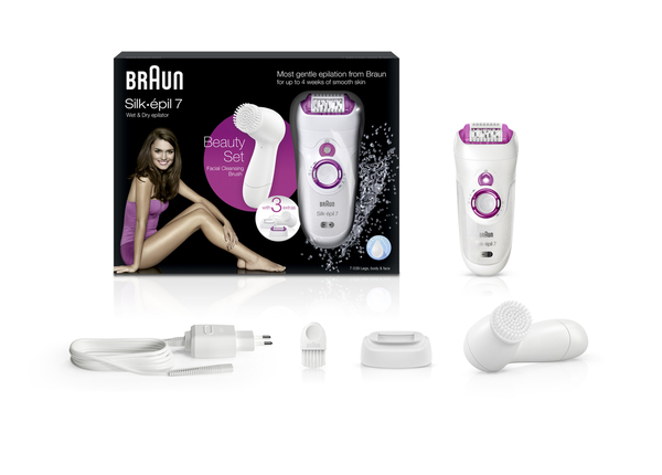 Braun SE7539 W&amp;D Gift pack + kasvoharja, Wet &amp; Dry